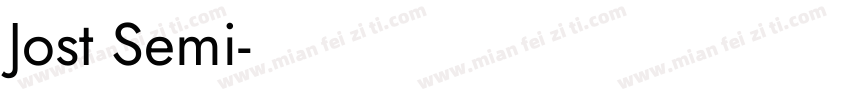 Jost Semi字体转换